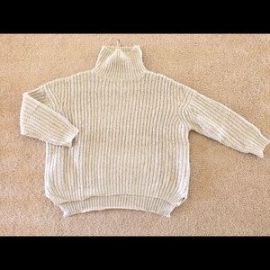 Zara Mock Neck Oversized Sweater